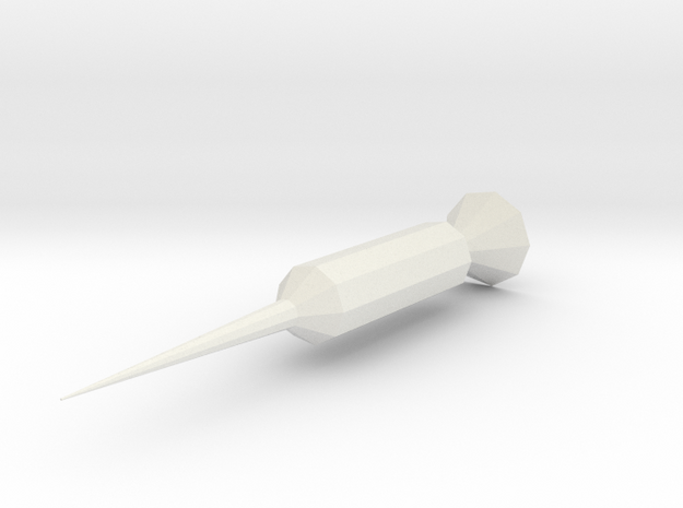 Syringe in White Natural Versatile Plastic