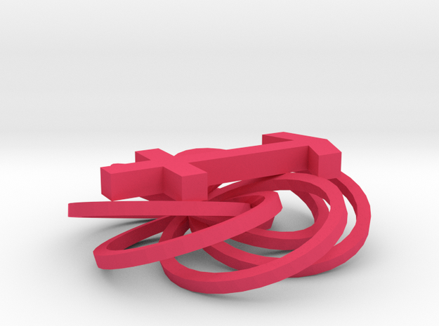 Sagittarius in Pink Processed Versatile Plastic