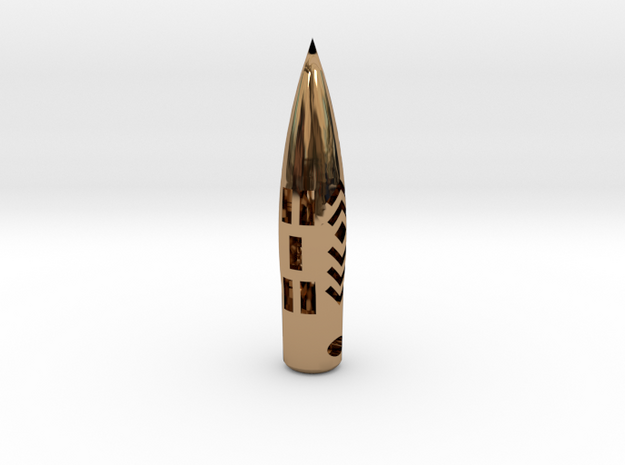 50BMG "Hogstooth" necklace  *CUSTOMIZED* with Name in Polished Brass