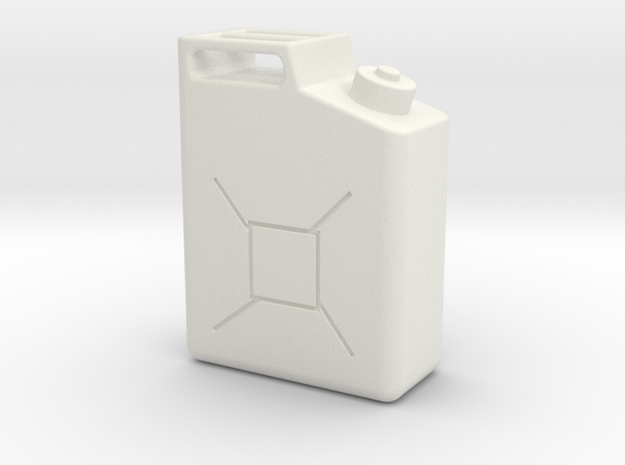 Gas Can in White Natural Versatile Plastic