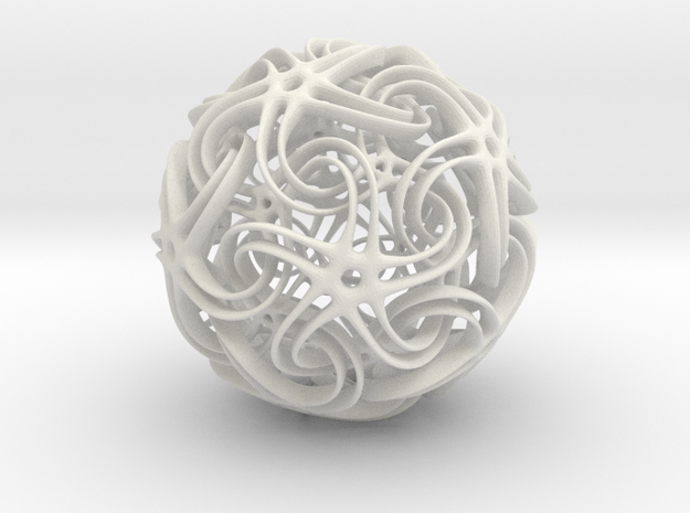 Entwined in White Natural Versatile Plastic