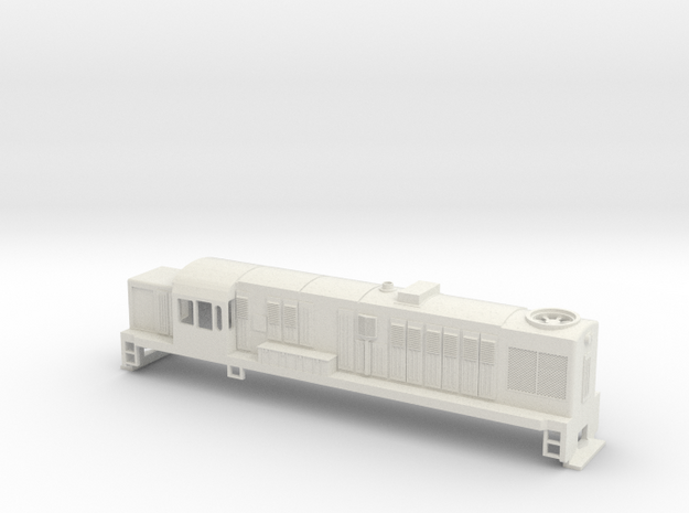 DJ Locomotive, New Zealand, (OO Scale, 1:76) in White Natural Versatile Plastic