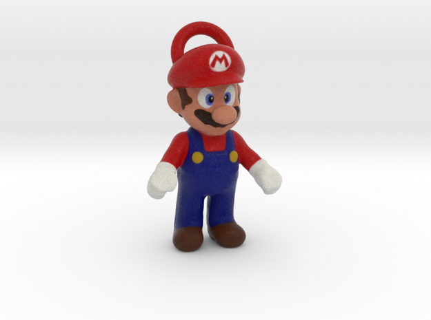 Super Mario - Keychain in Full Color Sandstone