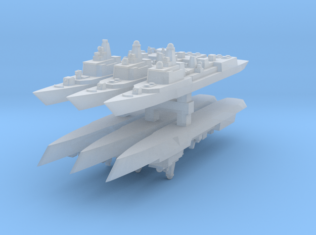 051B & 051C PLAN Destroyers 1:4800 x6 in Tan Fine Detail Plastic