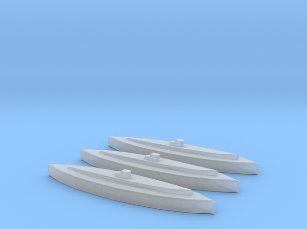 U-459 (Type XIV Milch Kuh) (1/2400) x3 in Tan Fine Detail Plastic