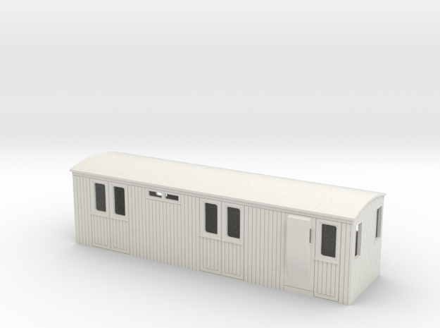 009 colonial luggage brake coach (short) in White Natural Versatile Plastic