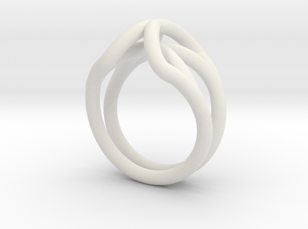 Spider Ring Size 9 in White Natural Versatile Plastic