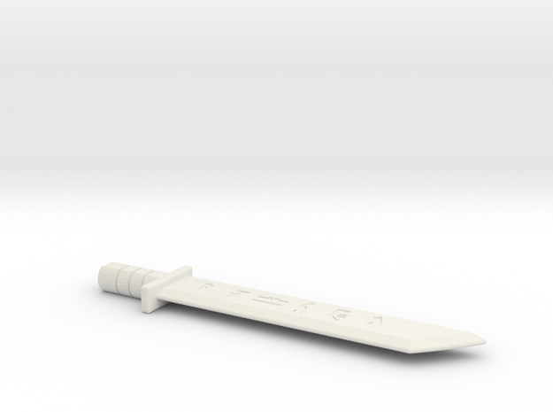 Small Drift Sword Forget in White Natural Versatile Plastic
