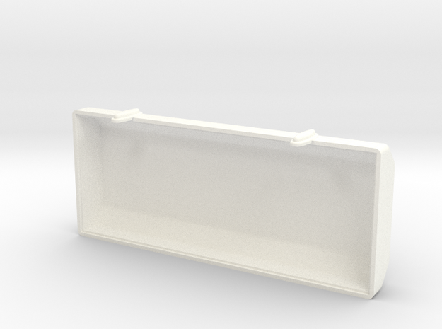 Toolbox Lid in White Processed Versatile Plastic