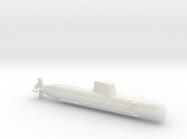 1/700 Son Won-Il (Type 214) Class Submarine in White Natural Versatile Plastic