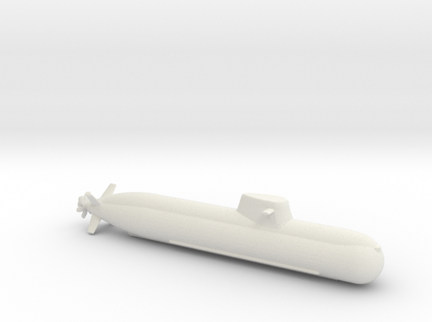 1/700 Type 212 Class Submarine in White Natural Versatile Plastic