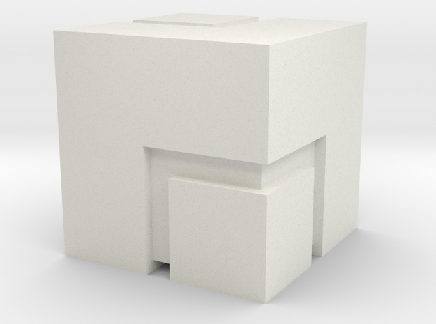 (FEZ) Mini Cube 2x2 in White Natural Versatile Plastic