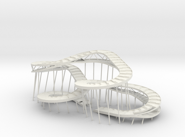 miniNL Olympic loop(1:200) in White Natural Versatile Plastic