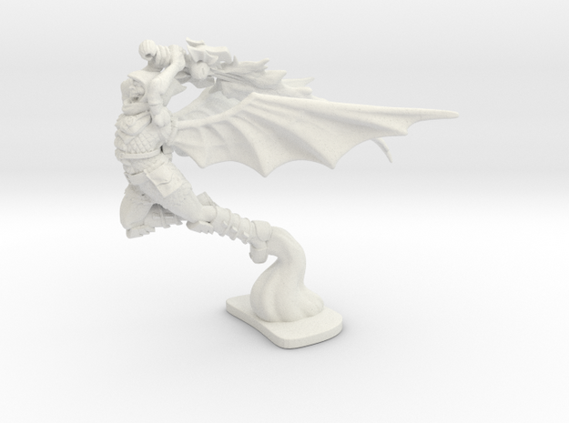 Devil Knight in White Natural Versatile Plastic