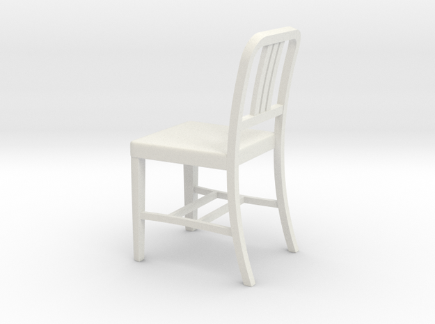 1:24 Alum Chair 2 (Not Full Size) in White Natural Versatile Plastic