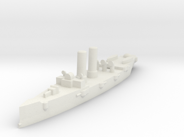 USS Montgomery (1890) 1:1200 x1 in White Natural Versatile Plastic