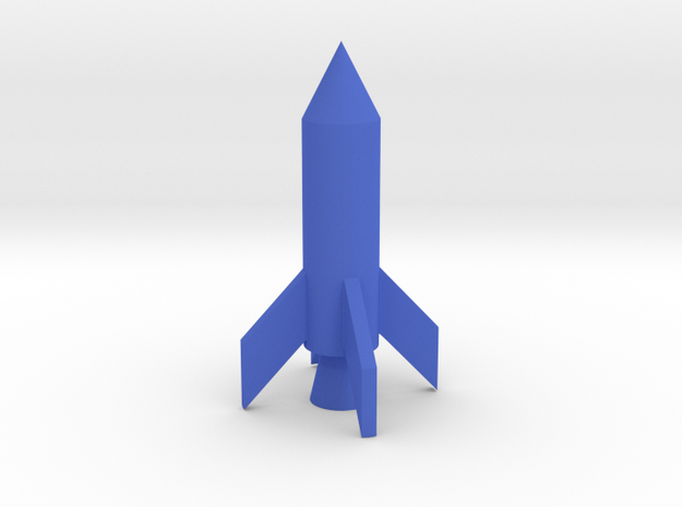 Basic rocket in Blue Processed Versatile Plastic