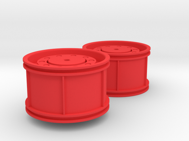Unimog Rim in Red Processed Versatile Plastic