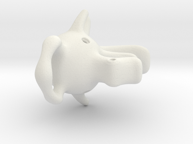 Dragoelephant Figurine in White Natural Versatile Plastic
