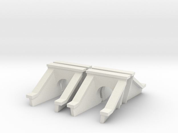 3 Foot Concrete Culvert HO Scale X 4 in White Natural Versatile Plastic