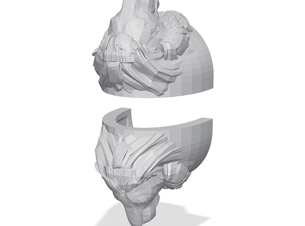 Lion Standard Heavy Shoulder (pair) in Tan Fine Detail Plastic