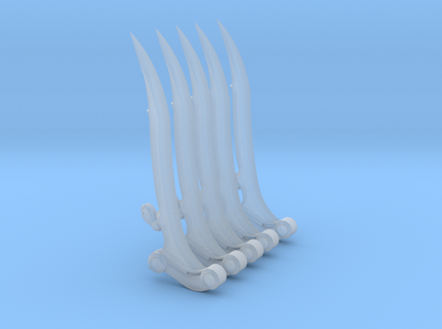 Wrist Blade (mount mode)(x5) in Tan Fine Detail Plastic