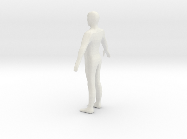 A Pose Humanoid in White Natural Versatile Plastic