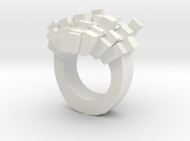 8bit-ring-hollow in White Natural Versatile Plastic