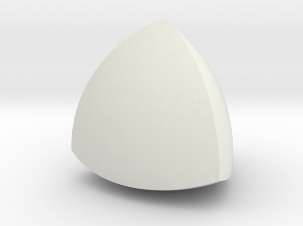 Reuleaux Tetrahedron solid in White Natural Versatile Plastic