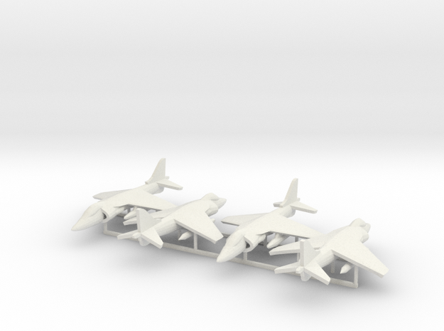 Harrier AV-8B 4x in White Natural Versatile Plastic
