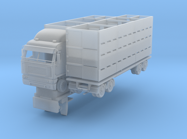 1:87 truck and trailer in Smooth Fine Detail Plastic