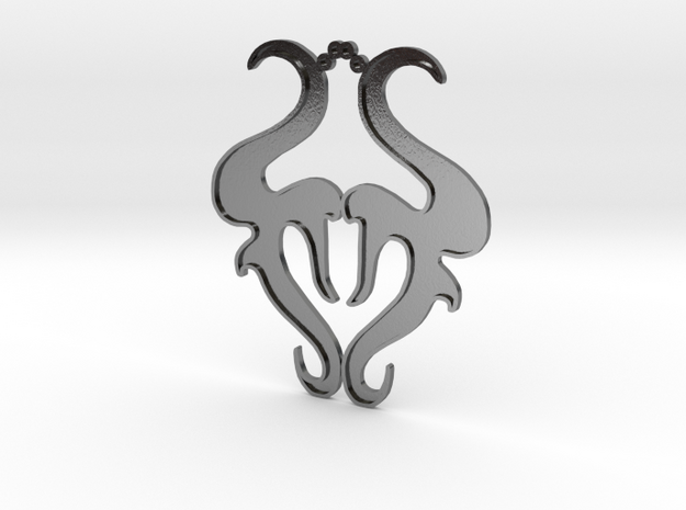 Tourus Pendant in Polished Silver