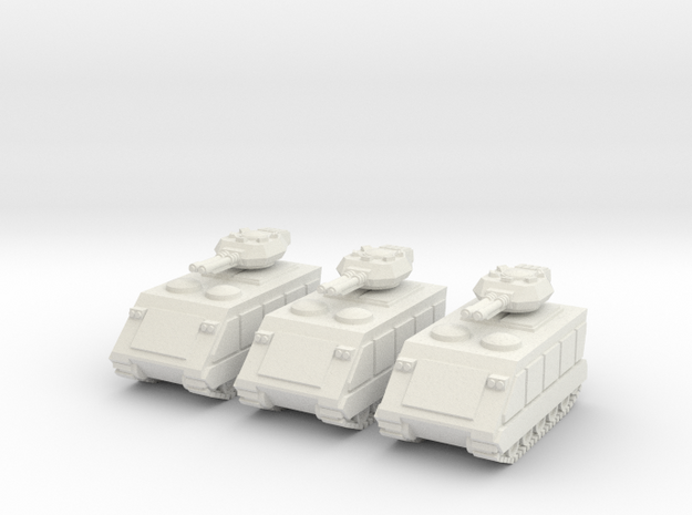 15mm Scorpion AFV w/  Beam Cannons (x3) in White Natural Versatile Plastic