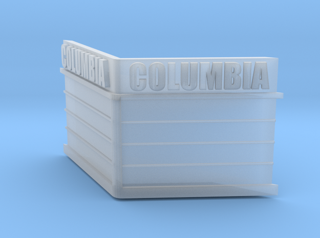 N-Scale Columbia Theater Marquee in Tan Fine Detail Plastic