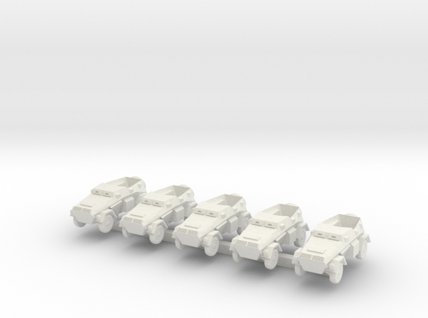 1/300 Sd.Kfz.247 B Armoured Staff Car in White Natural Versatile Plastic