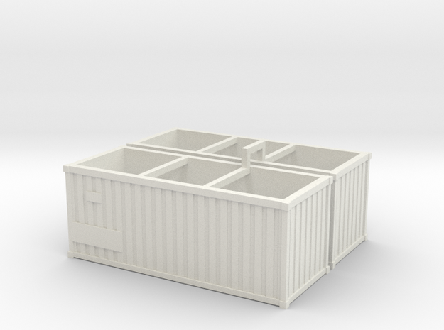 Container2x in White Natural Versatile Plastic