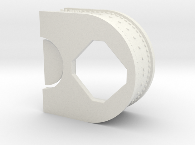 F1 3D Engine 14 1-12 Int Panel Half in White Natural Versatile Plastic