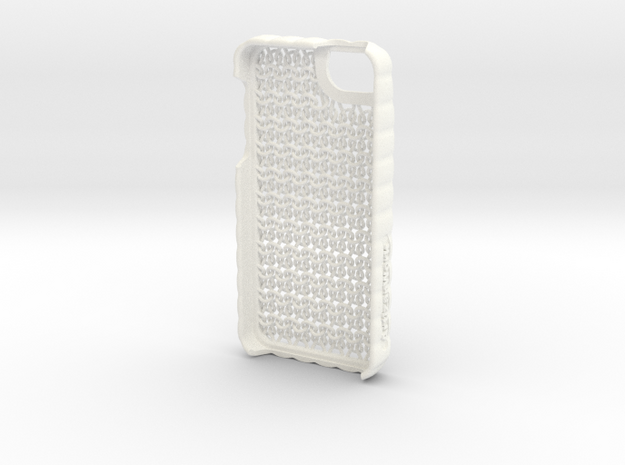 iPhone 5 - "Sweater" Case in White Processed Versatile Plastic