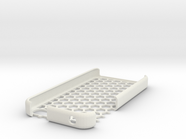 iPhone 4s honeycomb case in White Natural Versatile Plastic
