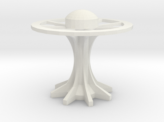 disk arcology or space station4 in White Natural Versatile Plastic