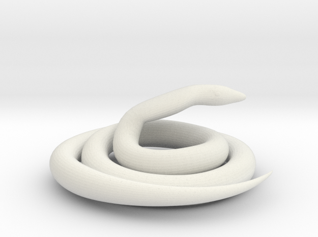 Cobra snake in White Natural Versatile Plastic