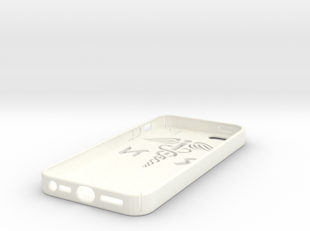 iPhone 5 case with the RN logo in White Processed Versatile Plastic