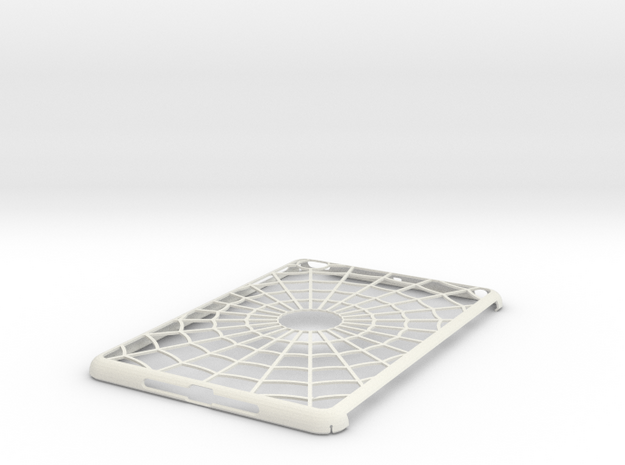 iPad Mini Spider Web Case in White Natural Versatile Plastic