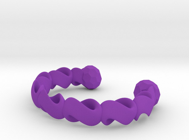 infinity chain bangle in Purple Processed Versatile Plastic
