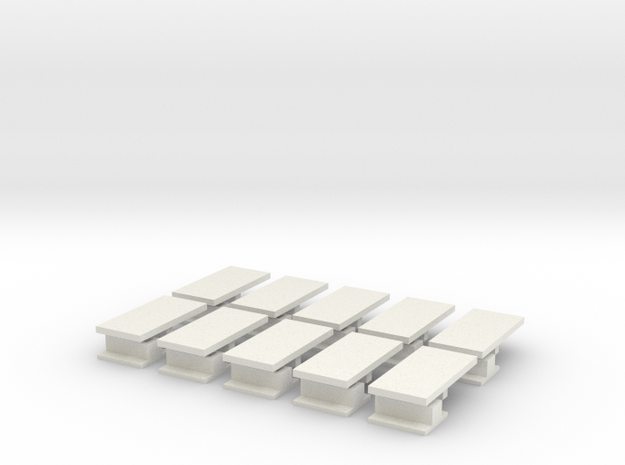 iPad Mini Abacus Case Plugs 10x in White Natural Versatile Plastic