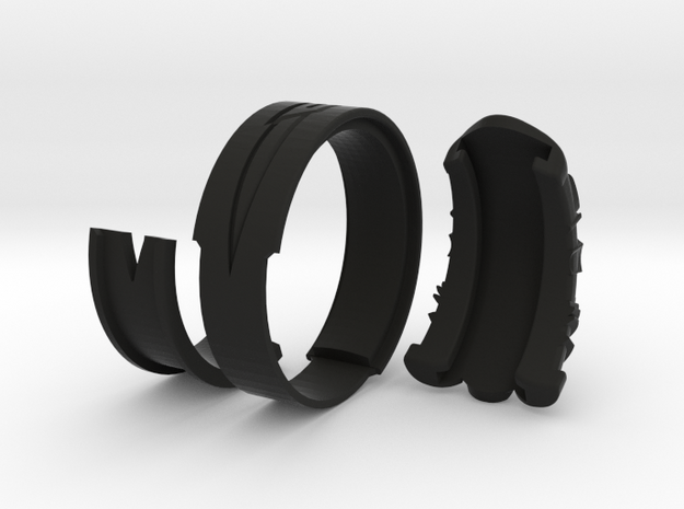 Vambrace Ring 10.5 in Black Natural Versatile Plastic