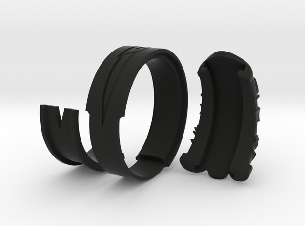 Vambrace Ring 10 in Black Natural Versatile Plastic