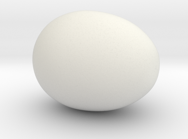 Egg7 Fullegg in White Natural Versatile Plastic