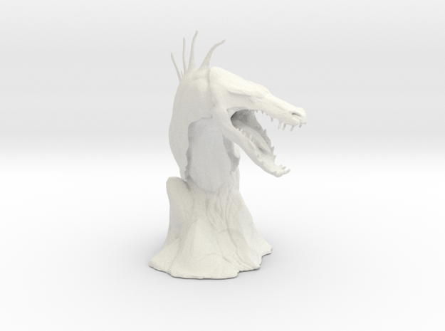 The Tuurasucha - Creature Sculpture (Small) in White Natural Versatile Plastic