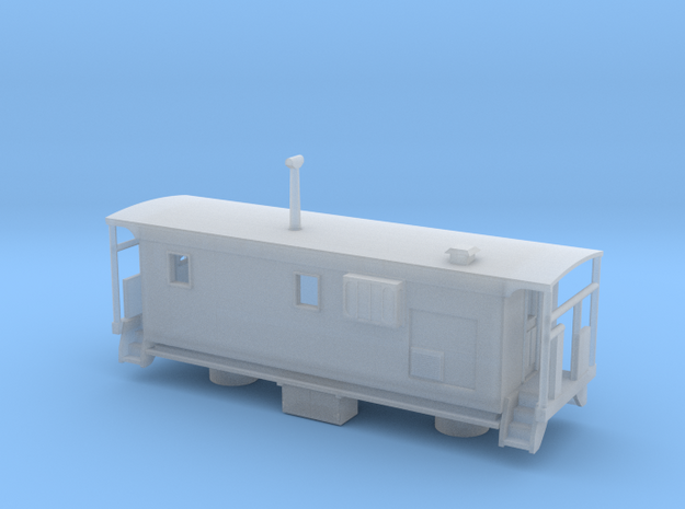 DMIR K1 Tbird Caboose - Nscale in Smooth Fine Detail Plastic